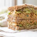 vegan chickpea tuna sandwich